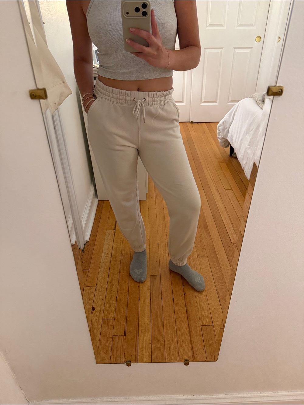 Abercrombie Beige Drawstring Joggers - Cozy Everyday Sweatpants